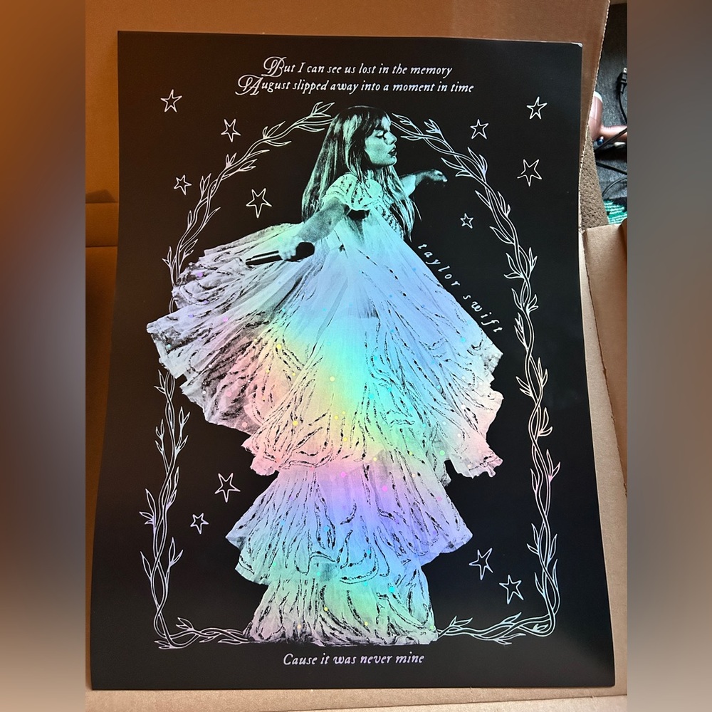 Taylor Swift Folklore Twirling Lithograph